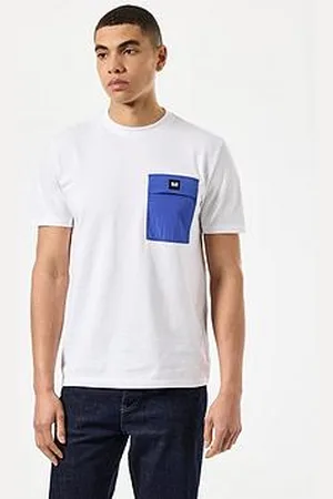 Weekend Offender Stiniva Block Pocket T-Shirt- White