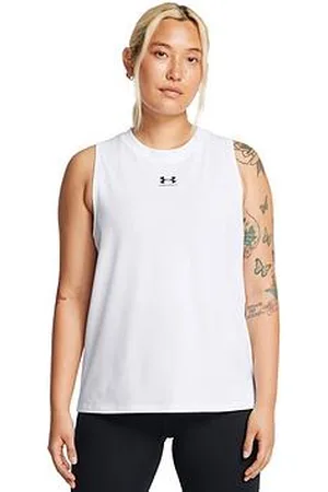 Under Armour Womens Training Rival Muscle Tank - White