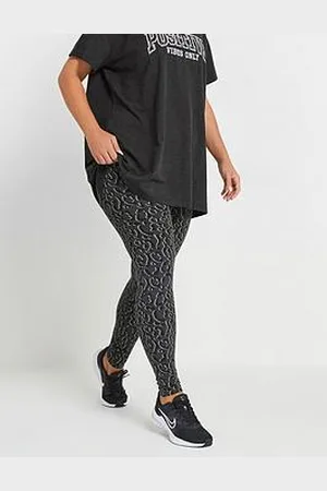 Yours Curve Abstract Animal Leggings