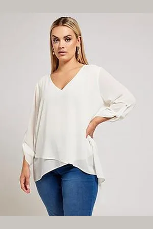 Yours Curve Asymmetric Hem Blouse