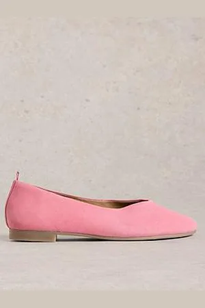 White Stuff Cheri Leather Ballerina Pump