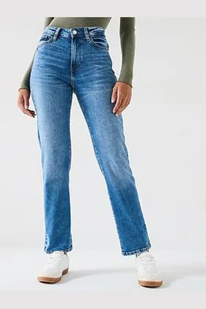 Everyday Basic Short Authentic Straight Leg Jeans - Midi Wash