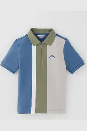 Very Boys Stripe Dinosaur Polo Top