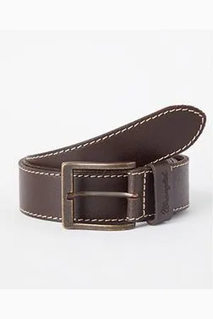 Wrangler Metal Loop Leather Belt