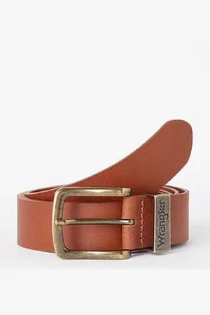 Wrangler Metal Loop Leather Belt