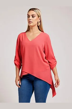 Yours Curve Asymmetric Hem Blouse