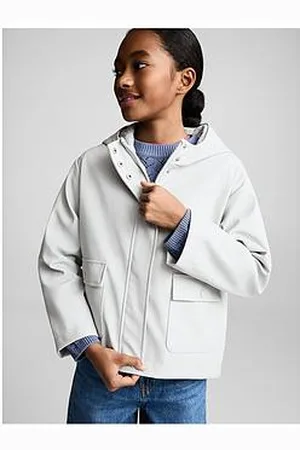 MANGO Girls Rubberised Rain Coat