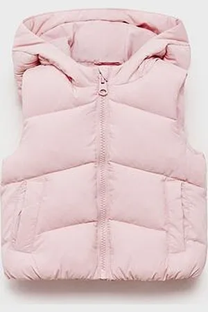 MANGO Younger Girls Hooded Padded Gilet