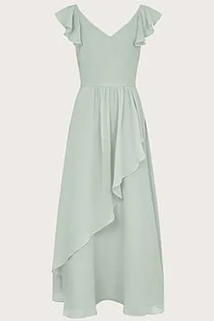 Monsoon Girls Indie Tie Back Prom Dress - Sage