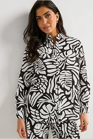 Very Oversized Printed Co Ord Shirt