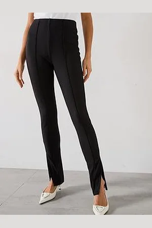 Very Ottoman Rib High Waisted Split Hem Legging