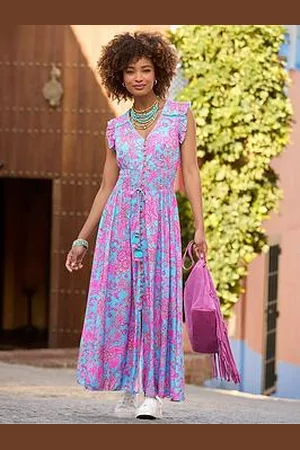 Joe Browns Aline Sequin Printed Boho Maxi Dress