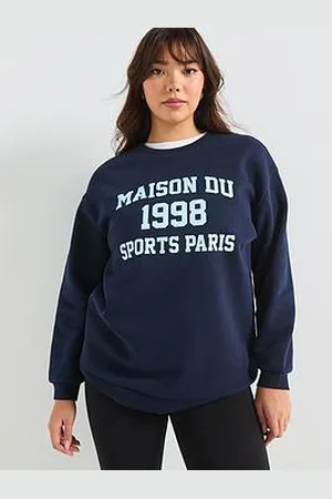 Very Slogan Longline Sweatshirt