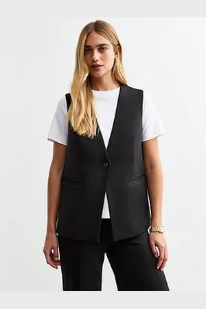 New Look One Button Tailored Waistcoat