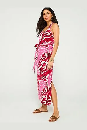 Very Strappy Belted Beach Midi Dress