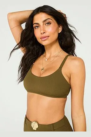 Very Ribbed Scoop Neck Padded Bikini Top
