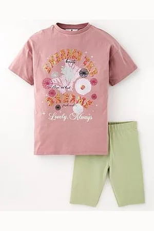 Very Girls Embrace The Dreams Longline T-Shirt And Legging Set