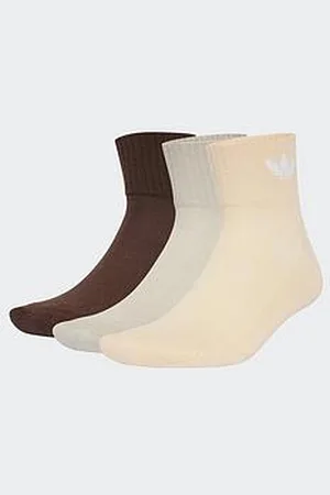 adidas Womens Mid Ankle Socks 6 Pairs - Brown