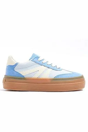 River Island Girls Suedette Lace Trainers - Baby