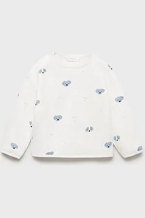 MANGO Baby Boys Dog Print Sweat Top