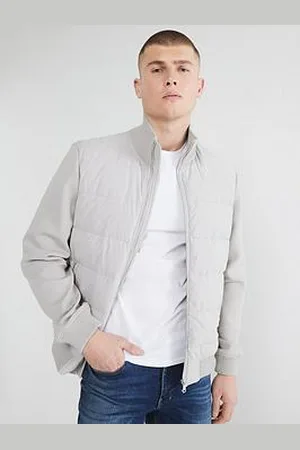 River Island Quilted Hybrid Funnel Neck