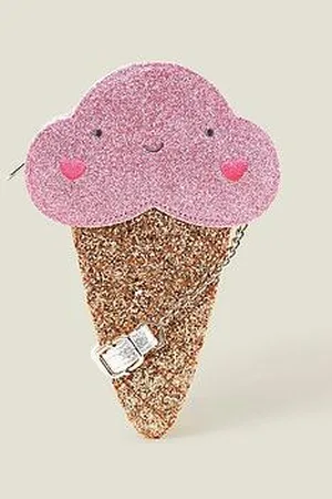 Accessorize Girls Ice Cream Glitter Bag
