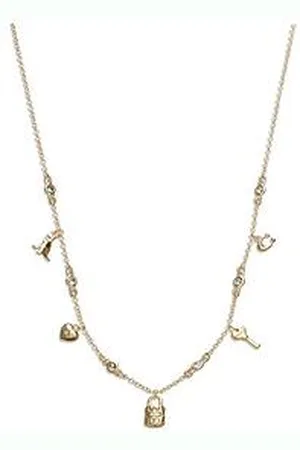 Coach Iconic Mini Charm Bib Necklace