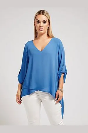 Yours Curve Asymmetric Hem Blouse