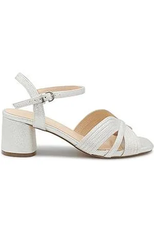 Paradox London Neomi Wide Fit Glitter Heeled Sandal