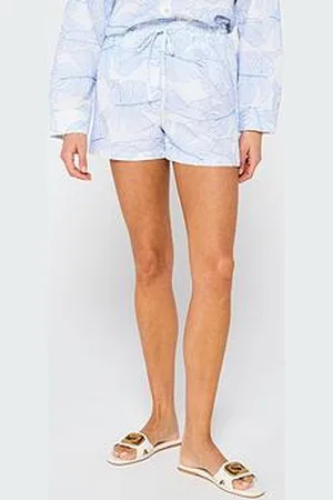 Very Leaf Embroidered Beach Shorts