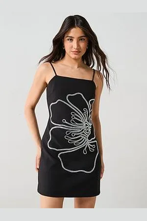 Very Floral Embellished Cami Mini Dress