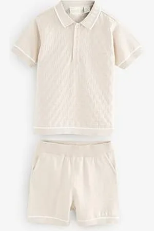 Ted Baker Boys Top & Short Sets - Stone