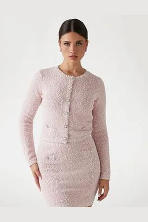 Guess Dorothy Long Sleeve Boucle Cardigan