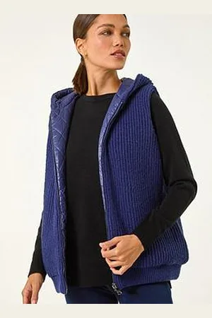 Roman Reversible Hooded Knit Gilet