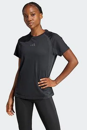 adidas Womens Training Seamless T-Shirt - Black
