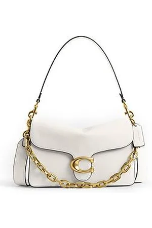 Coach Soft Grain Leather Chain Tabby Shoulder Bag With Chain