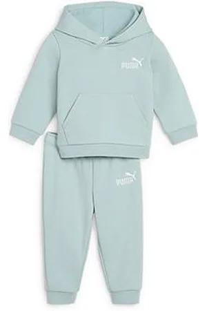 PUMA Toddler Unisex Hoodie And Jogger Set - Mint