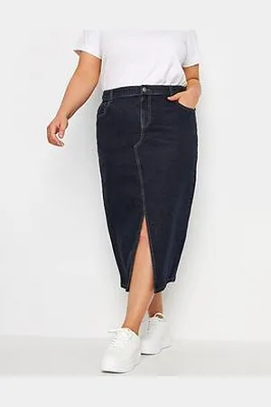 Yours Midi Stretch Denim Skirt