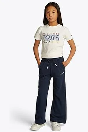Tommy Hilfiger Girls Flag Wide Sweatpants