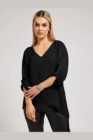 Yours Curve Asymmetric Hem Blouse