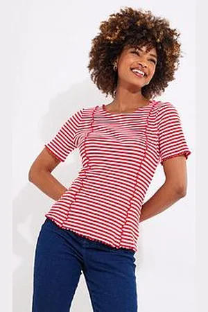 Joe Browns Striped Short Sleeve Jersey Top