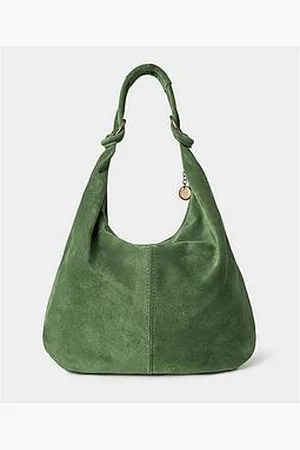 Joe Browns Easy Street Hobo Suede Bag - Olive