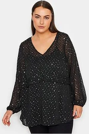 Evans Sparkle Dobby Blouse