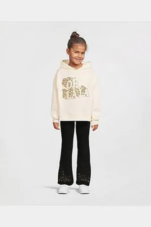 River Island Girls Sequin Oh La La Hoodie Set