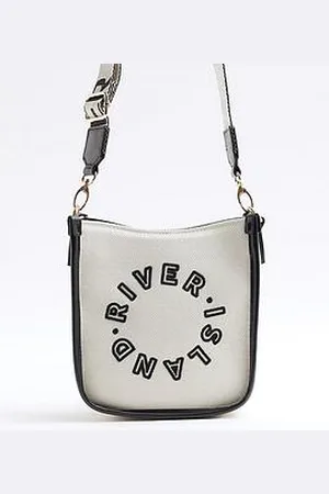 River Island Faux Leather Ri Messenger Bag