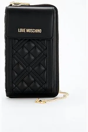 Moschino Quilted Phone Chain Purse