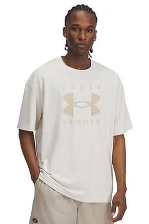 Under Armour Mens Training Heavyweight Oversized Branded T-Shirt - White