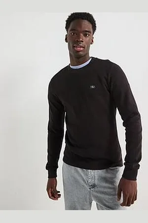 Calvin Klein Woven Label Waffle Long Sleeve T-Shirt