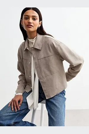 New Look Mink Faux Suede Unlined Jacket