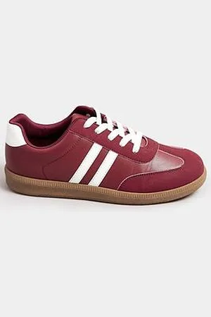 Yours Extra Wide Fit Retro Stripe Trainer